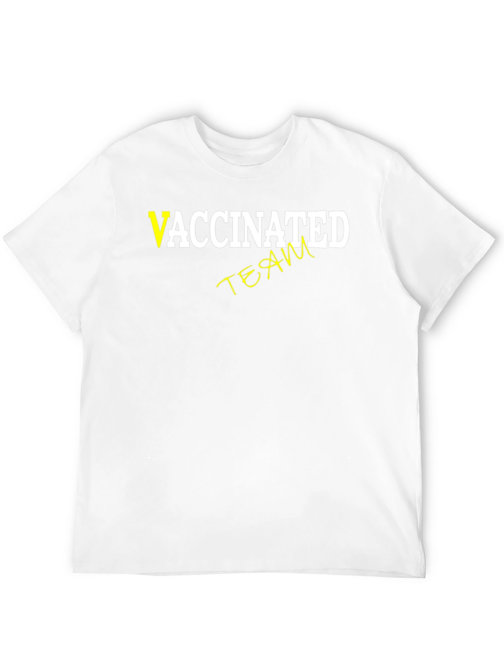 Vaccinated Team T-Shirt - Black Cotton Tee