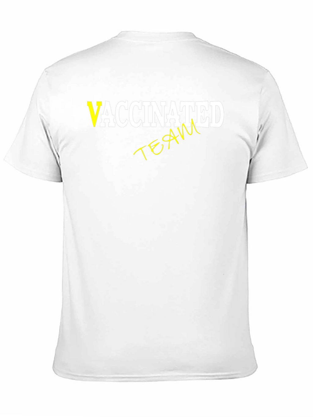 Vaccinated Team T-Shirt - Black Cotton Tee