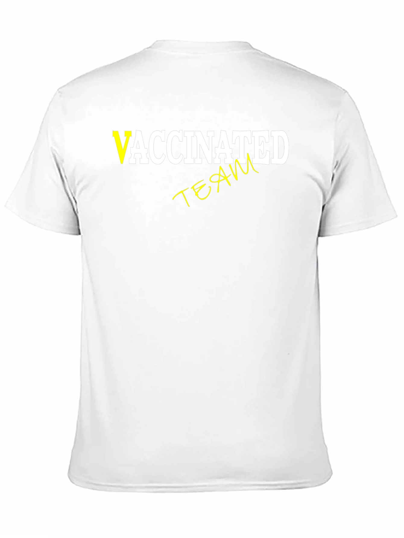 Vaccinated Team T-Shirt - Black Cotton Tee