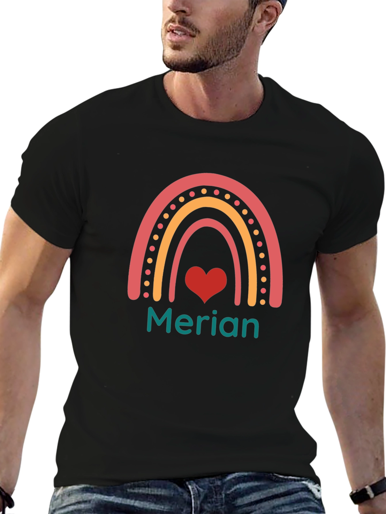 Merian Rainbow Heart Graphic Tee