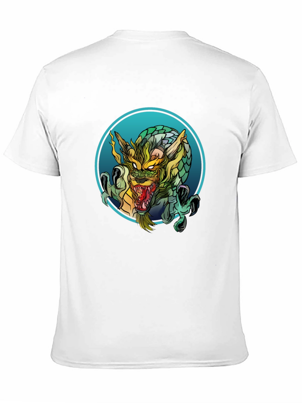 Dragon Graphic Print Black T-Shirt