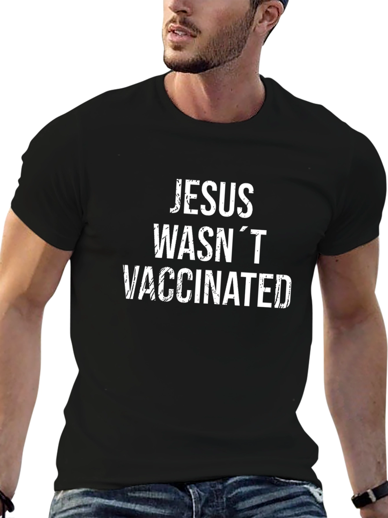 Jesus Wasnt Vaccinated Graphic Tee
