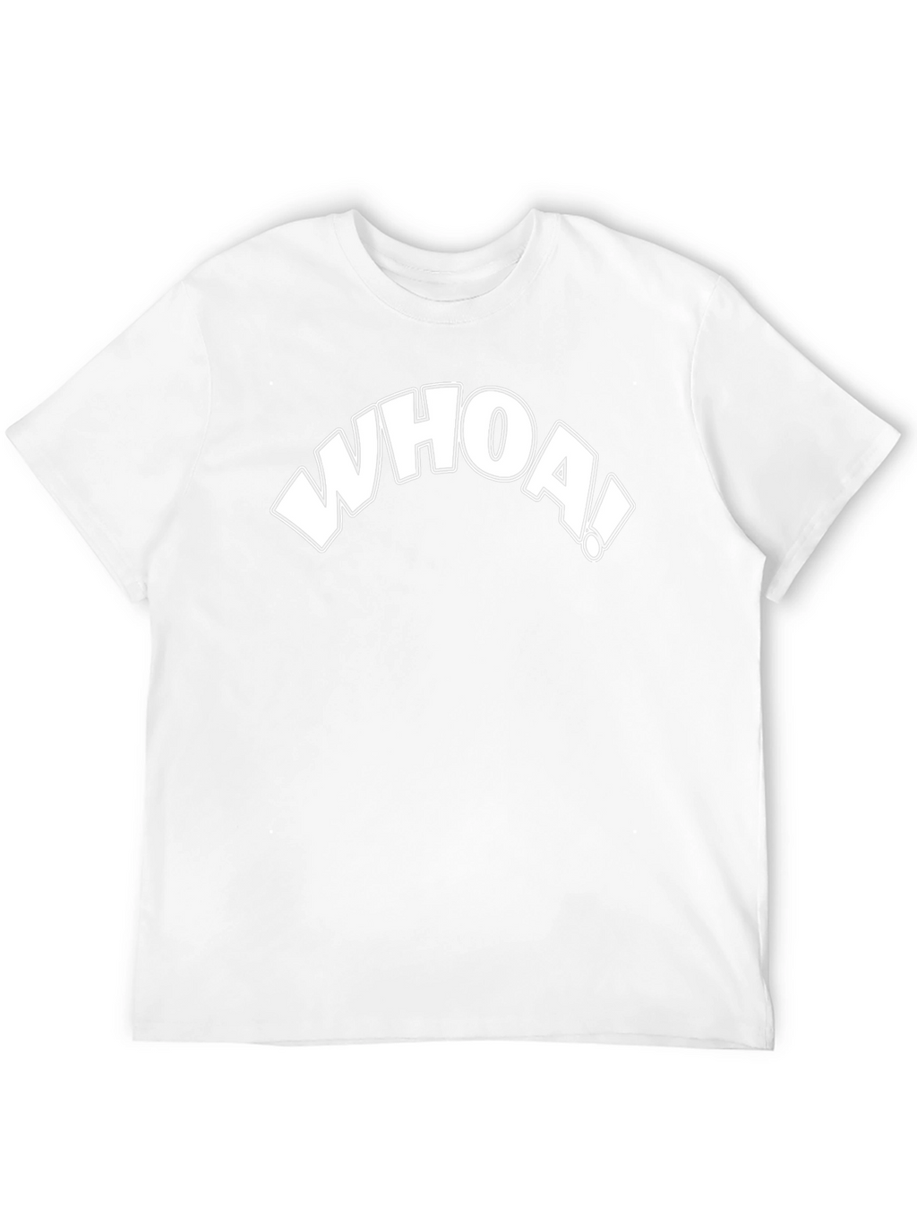 Whoa! Graphic Print Black T-Shirt - Cool Casual Tee