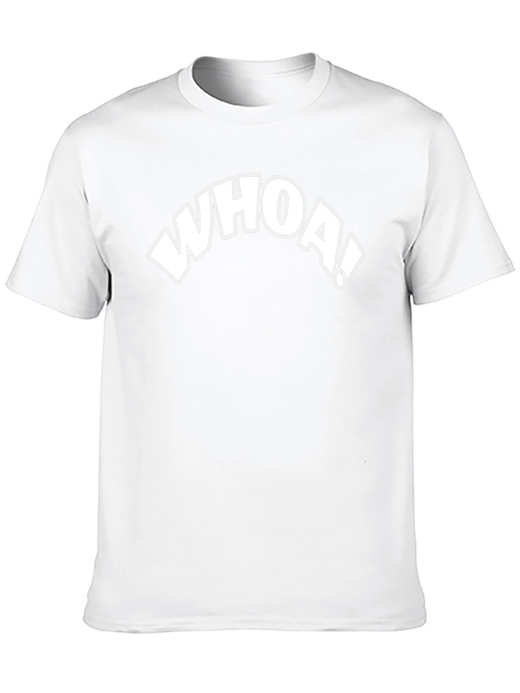 Whoa! Graphic Print Black T-Shirt - Cool Casual Tee