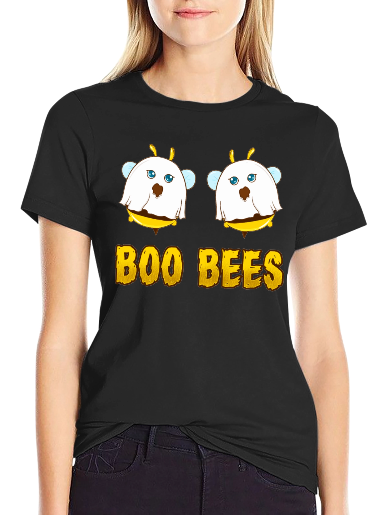 Boo Bees Graphic T-Shirt - Halloween Humor