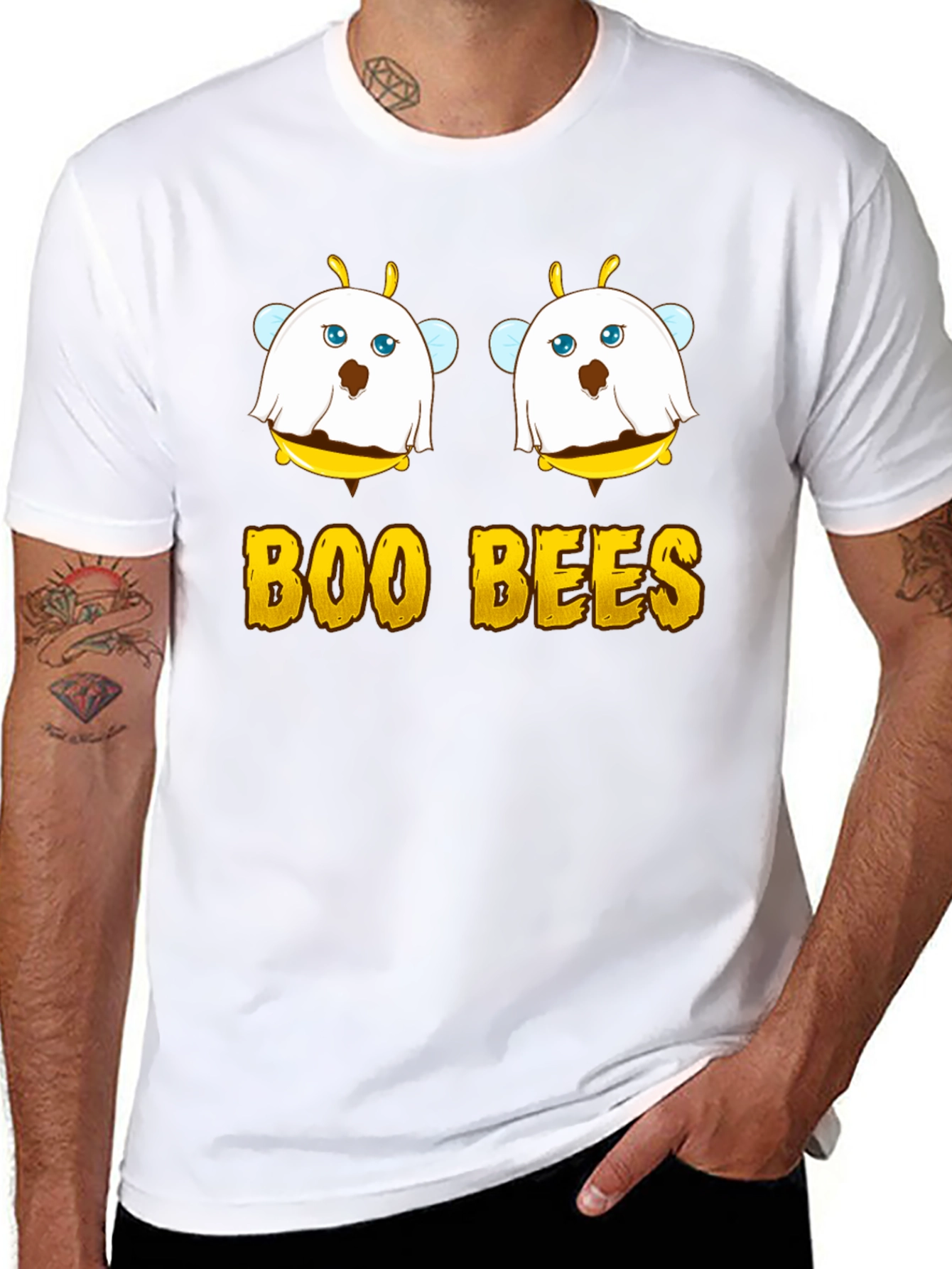 Boo Bees Graphic T-Shirt - Halloween Humor