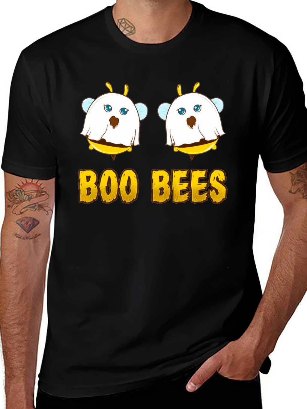 Boo Bees Graphic T-Shirt - Halloween Humor