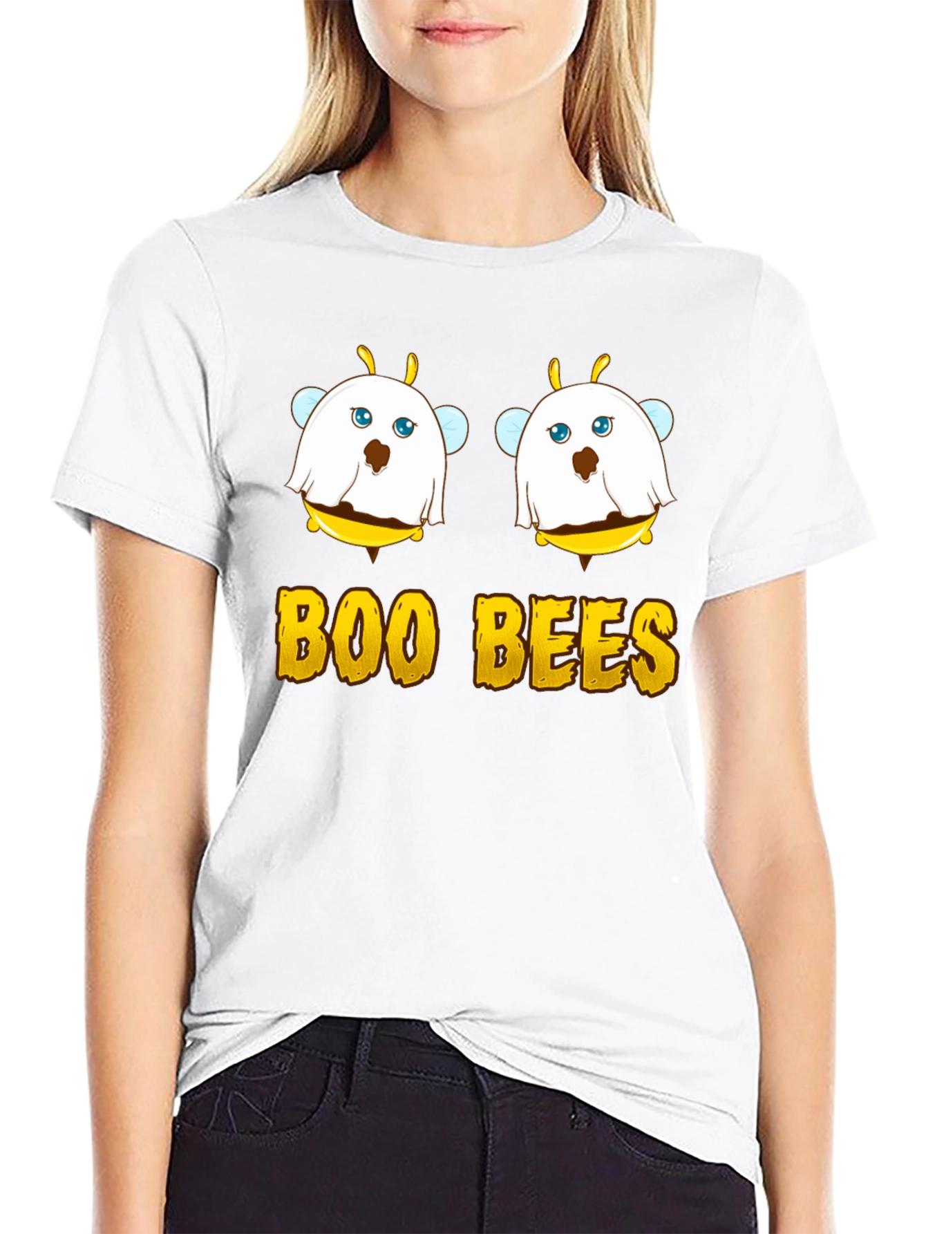 Boo Bees Graphic T-Shirt - Halloween Humor