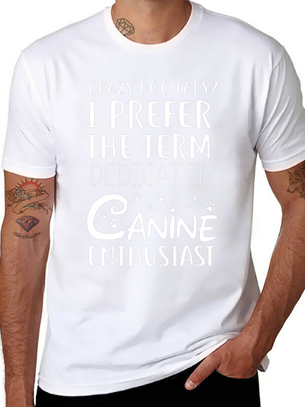 Crazy Dog Lady T-Shirt Dedicated Canine Enthusiast