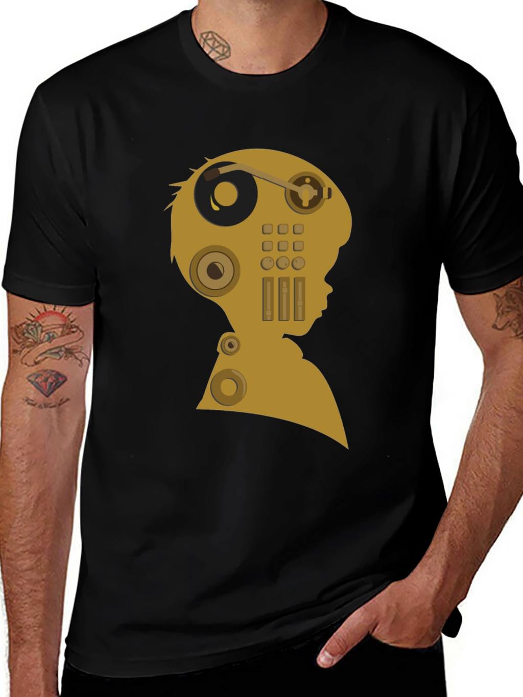 Retro Audio Mind T-Shirt - Unique Music Lover Tee
