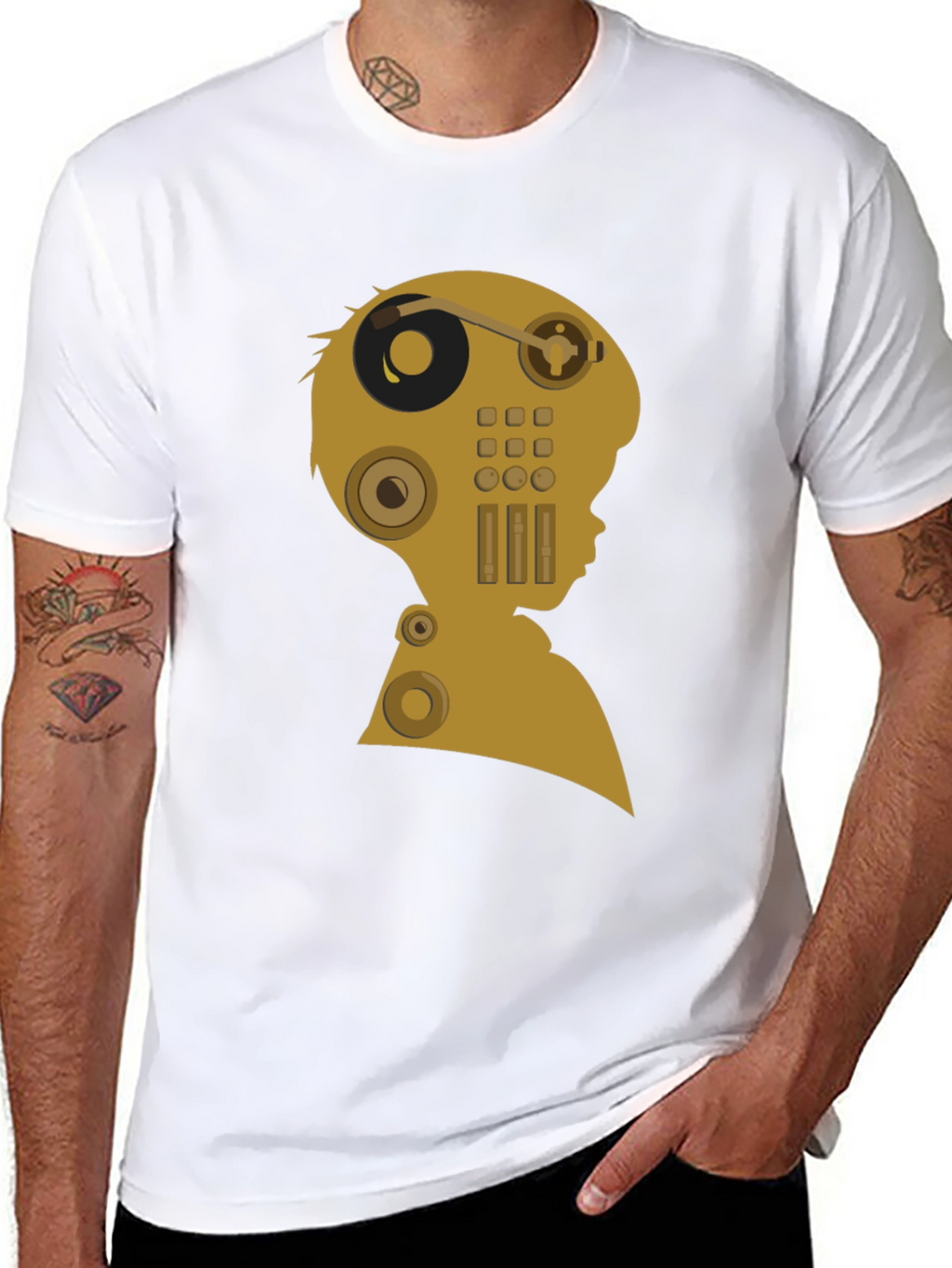 Retro Audio Mind T-Shirt - Unique Music Lover Tee