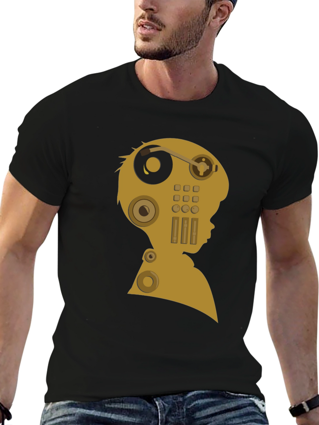 Retro Audio Mind T-Shirt - Unique Music Lover Tee