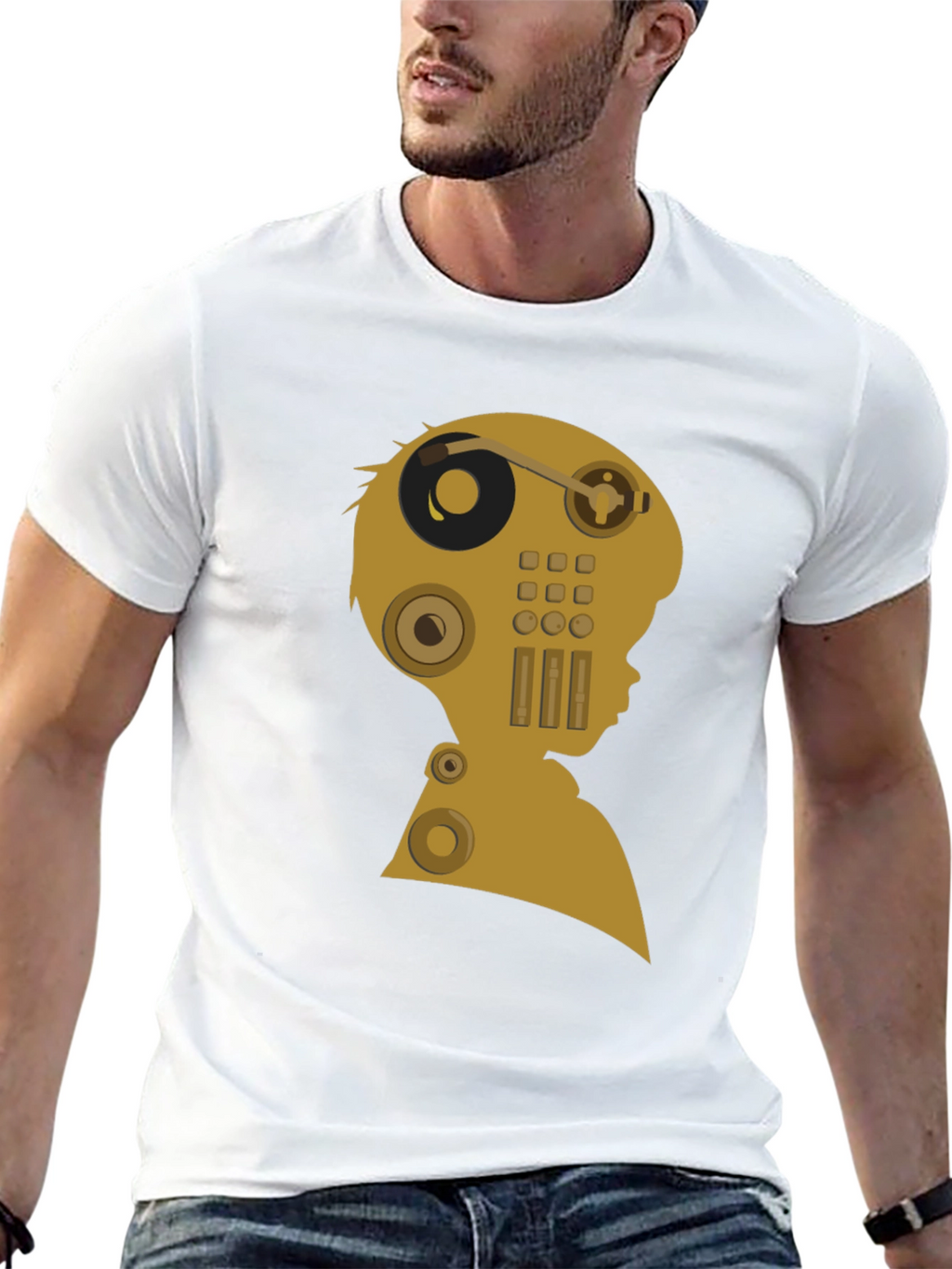 Retro Audio Mind T-Shirt - Unique Music Lover Tee