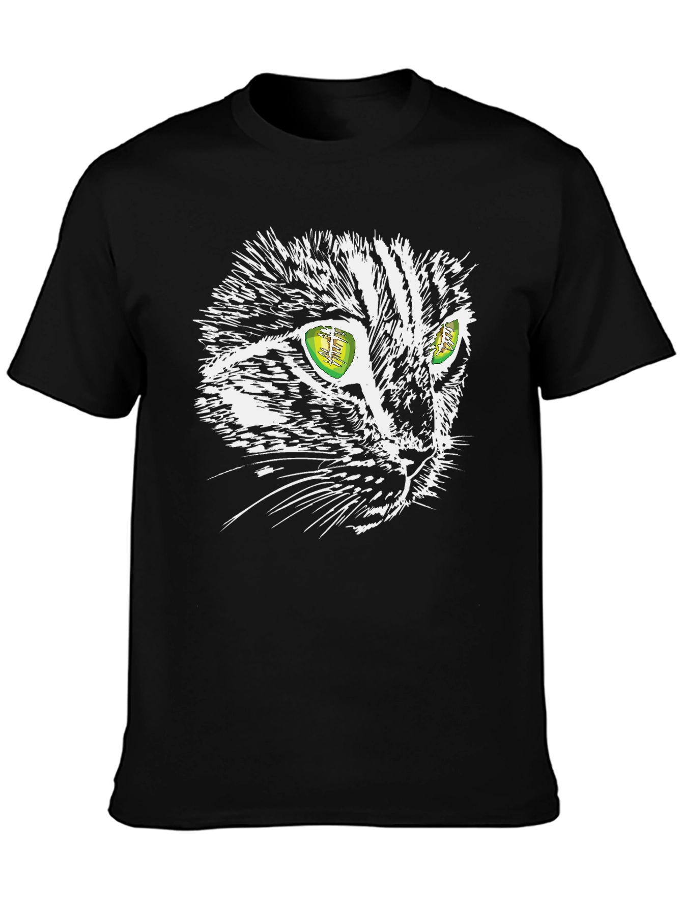 Cool Cat Graphic Tee - Black Unisex T-Shirt
