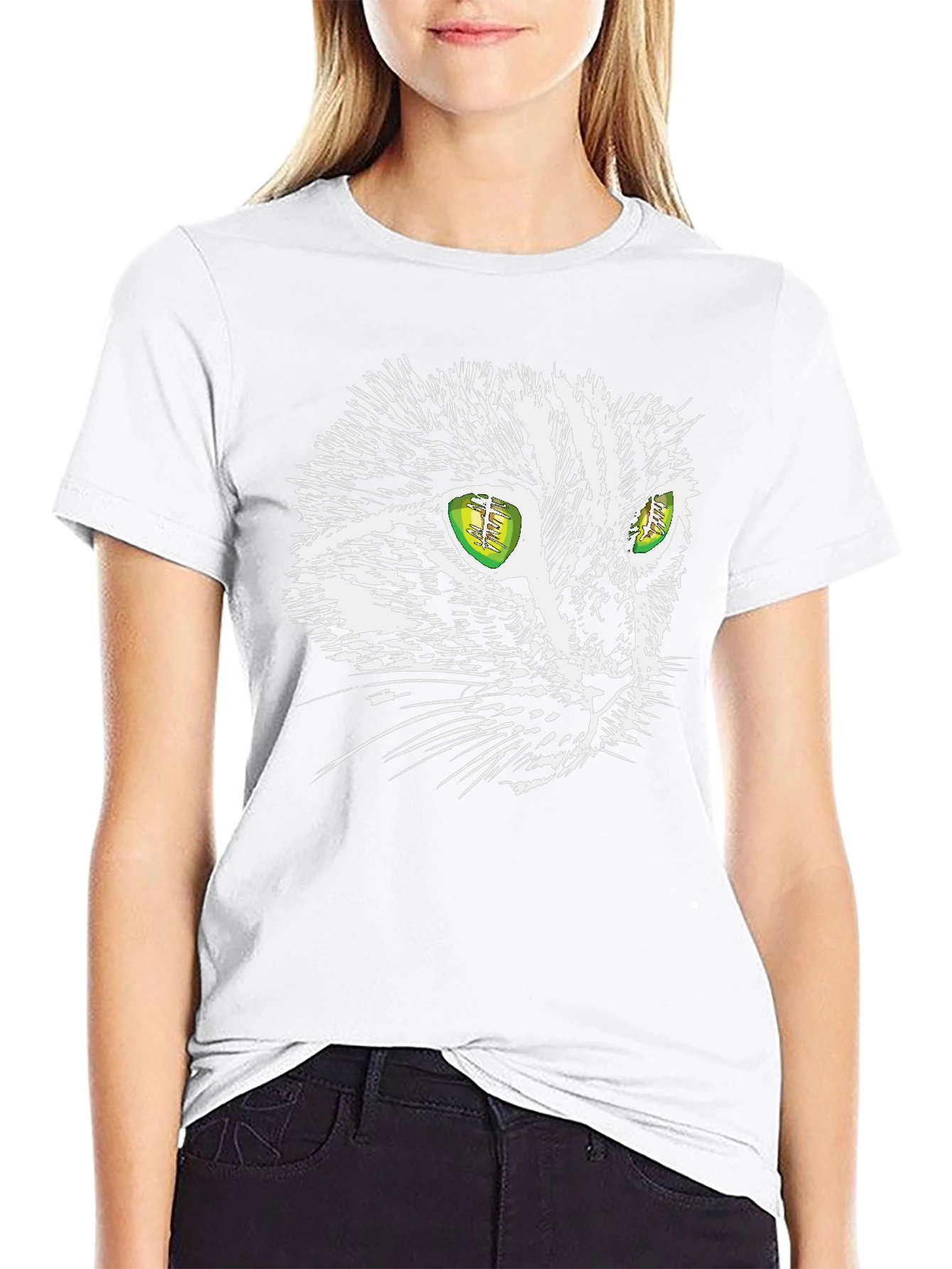 Cool Cat Graphic Tee - Black Unisex T-Shirt