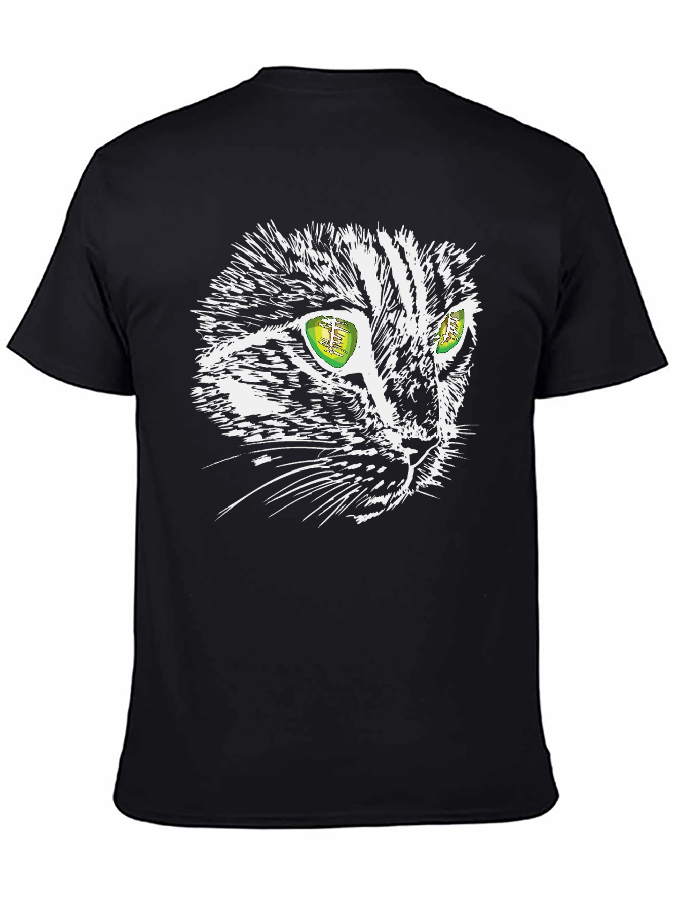 Cool Cat Graphic Tee - Black Unisex T-Shirt