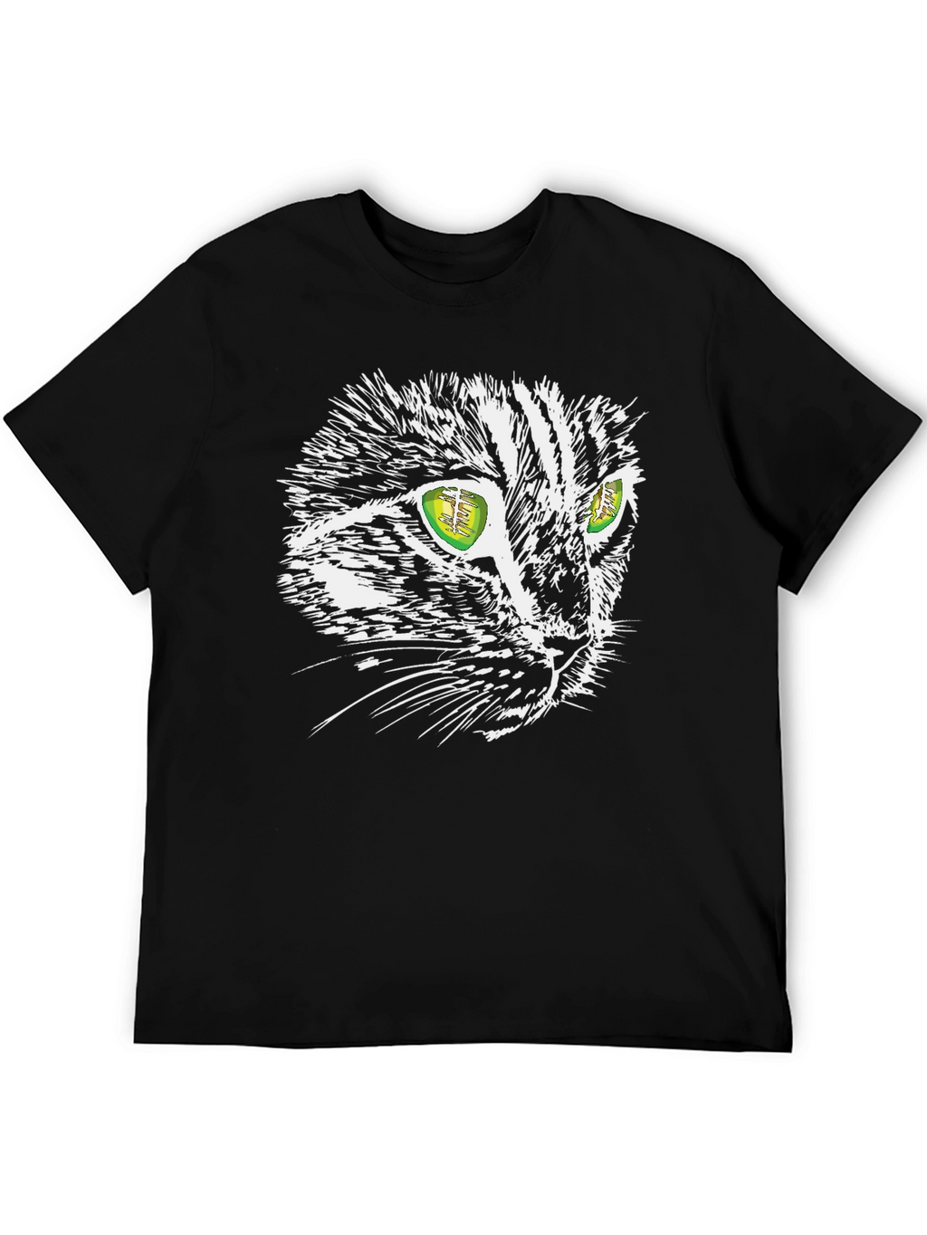 Cool Cat Graphic Tee - Black Unisex T-Shirt