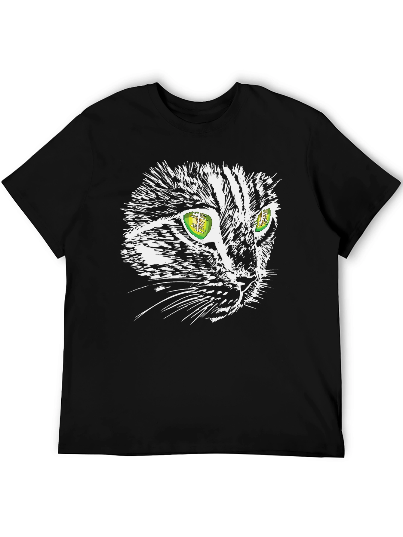 Cool Cat Graphic Tee - Black Unisex T-Shirt