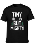 Tiny But Mighty Graphic Tee - Black Cotton