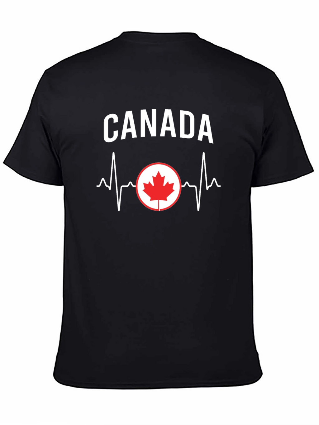 Canada Heartbeat T-Shirt - Black