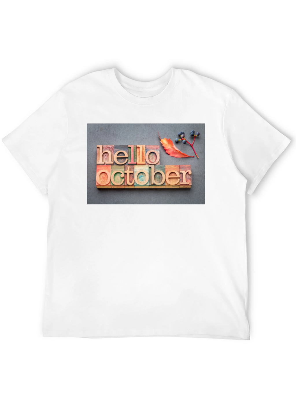 Hello October Graphic T-Shirt - Fall Season Tee