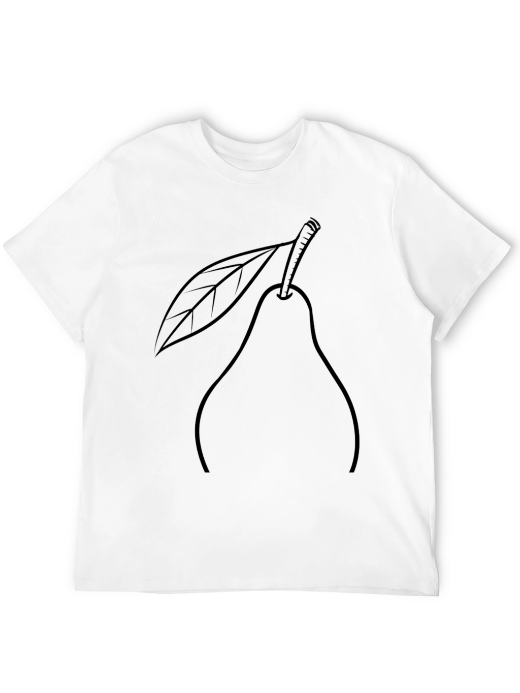 Pear Graphic T-Shirt - Casual Black Tee