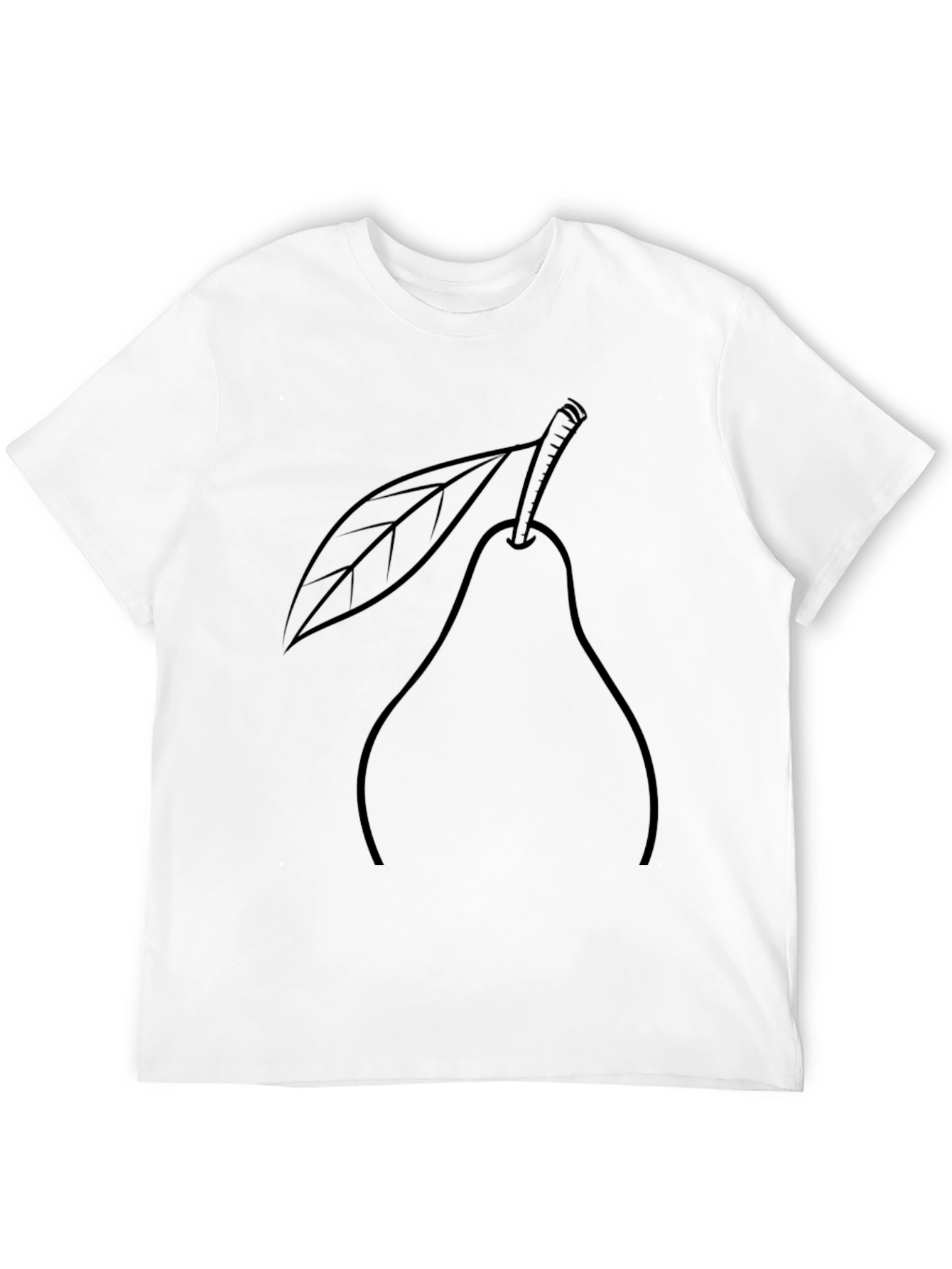 Pear Graphic T-Shirt - Casual Black Tee