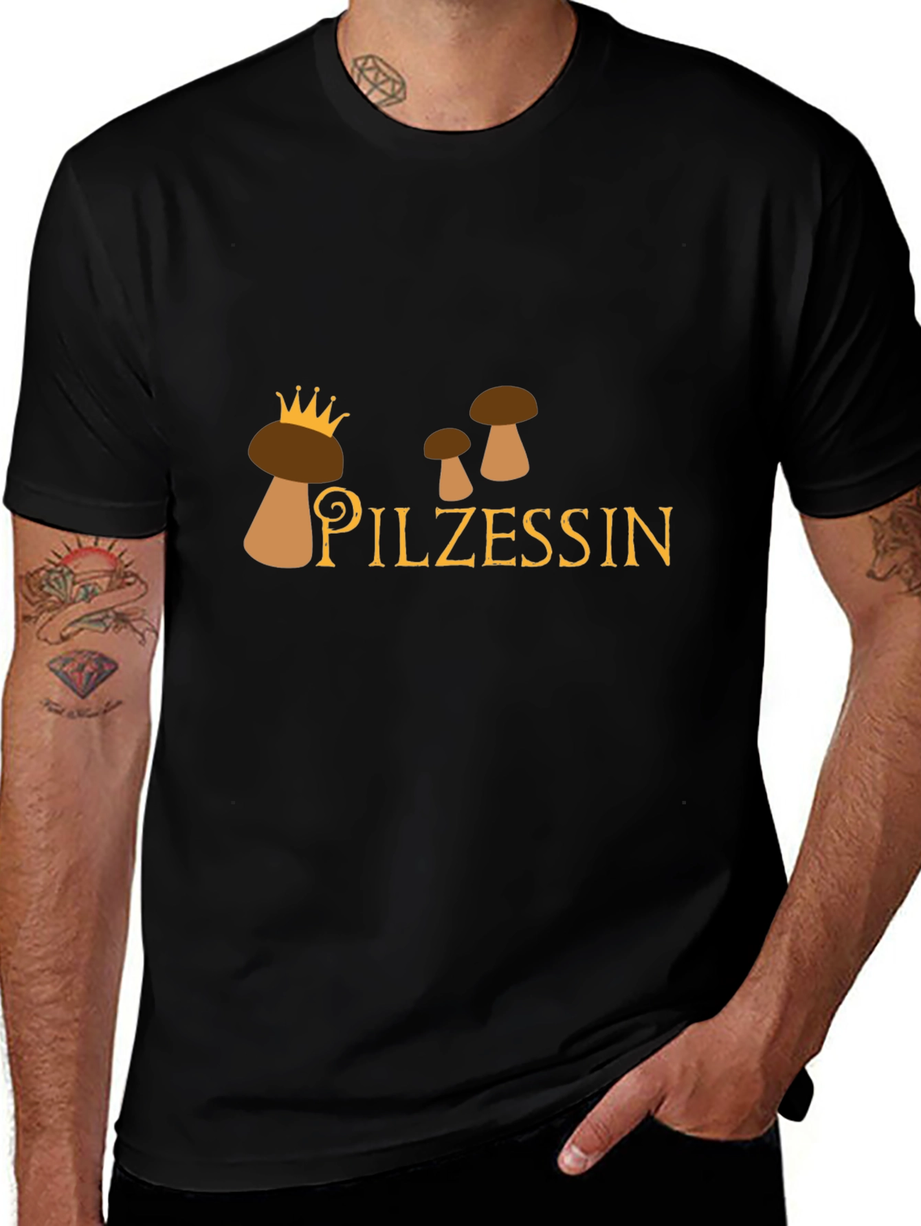 Pilzessin Funny Mushroom Princess Graphic T-Shirt