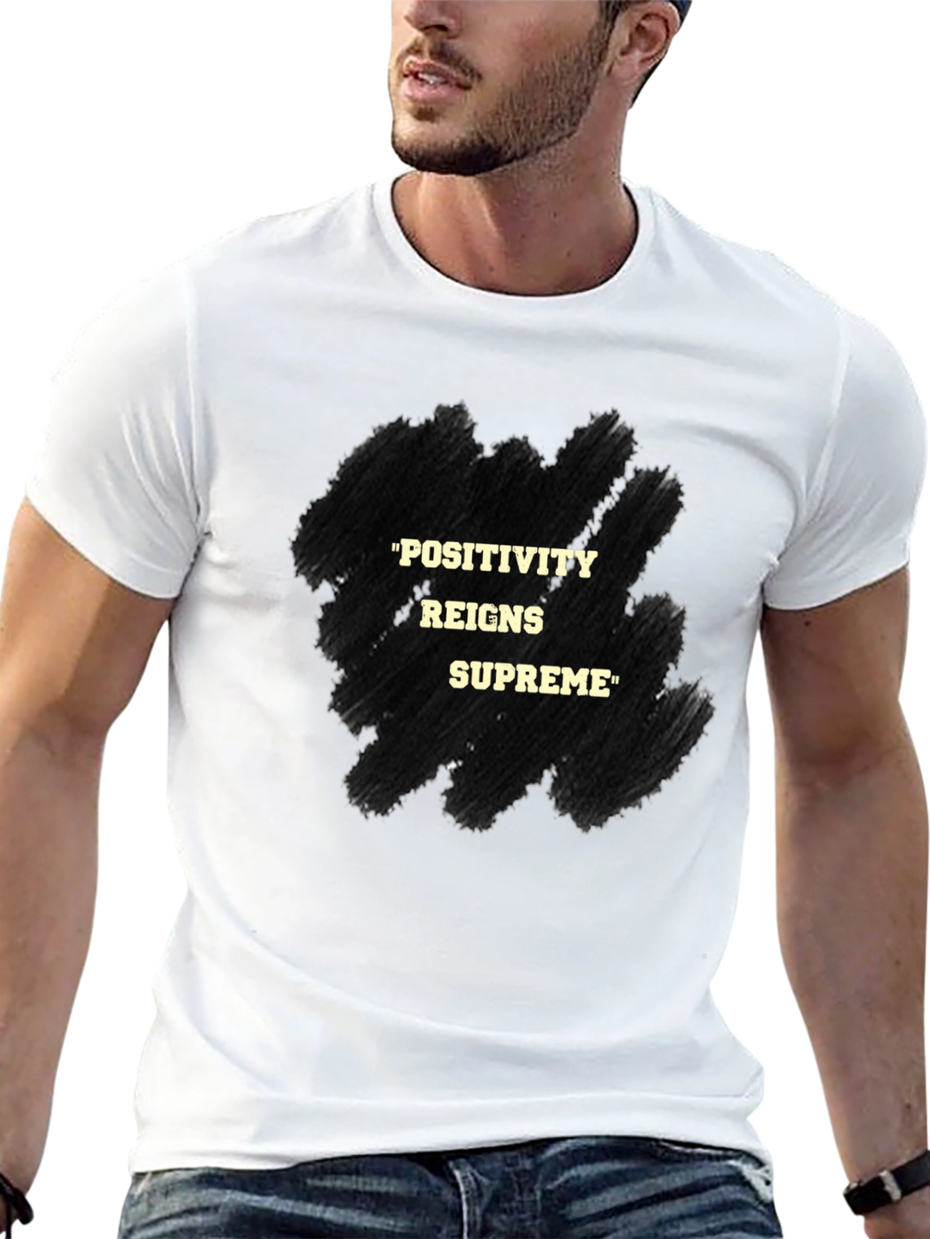 Positivity Reigns Supreme Graphic T-Shirt