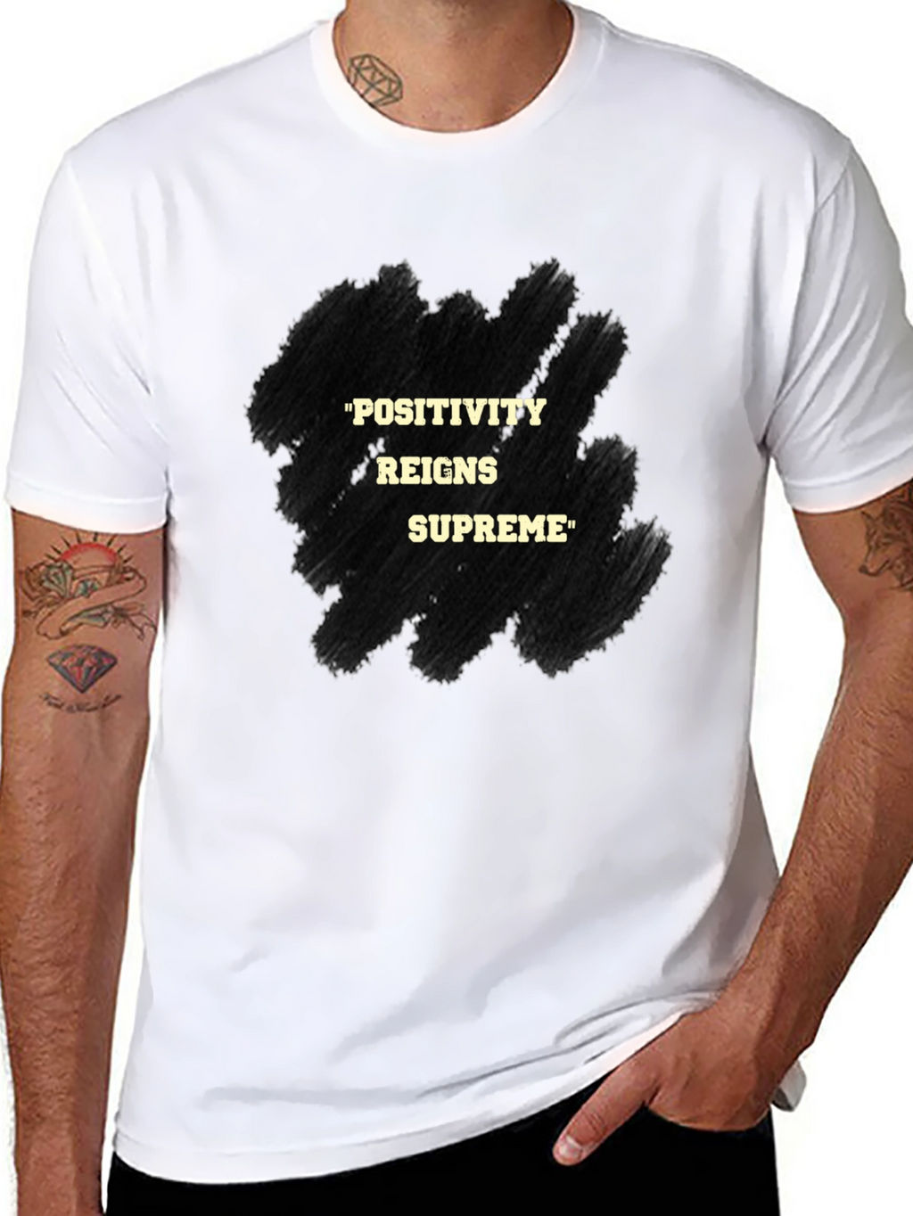 Positivity Reigns Supreme Graphic T-Shirt