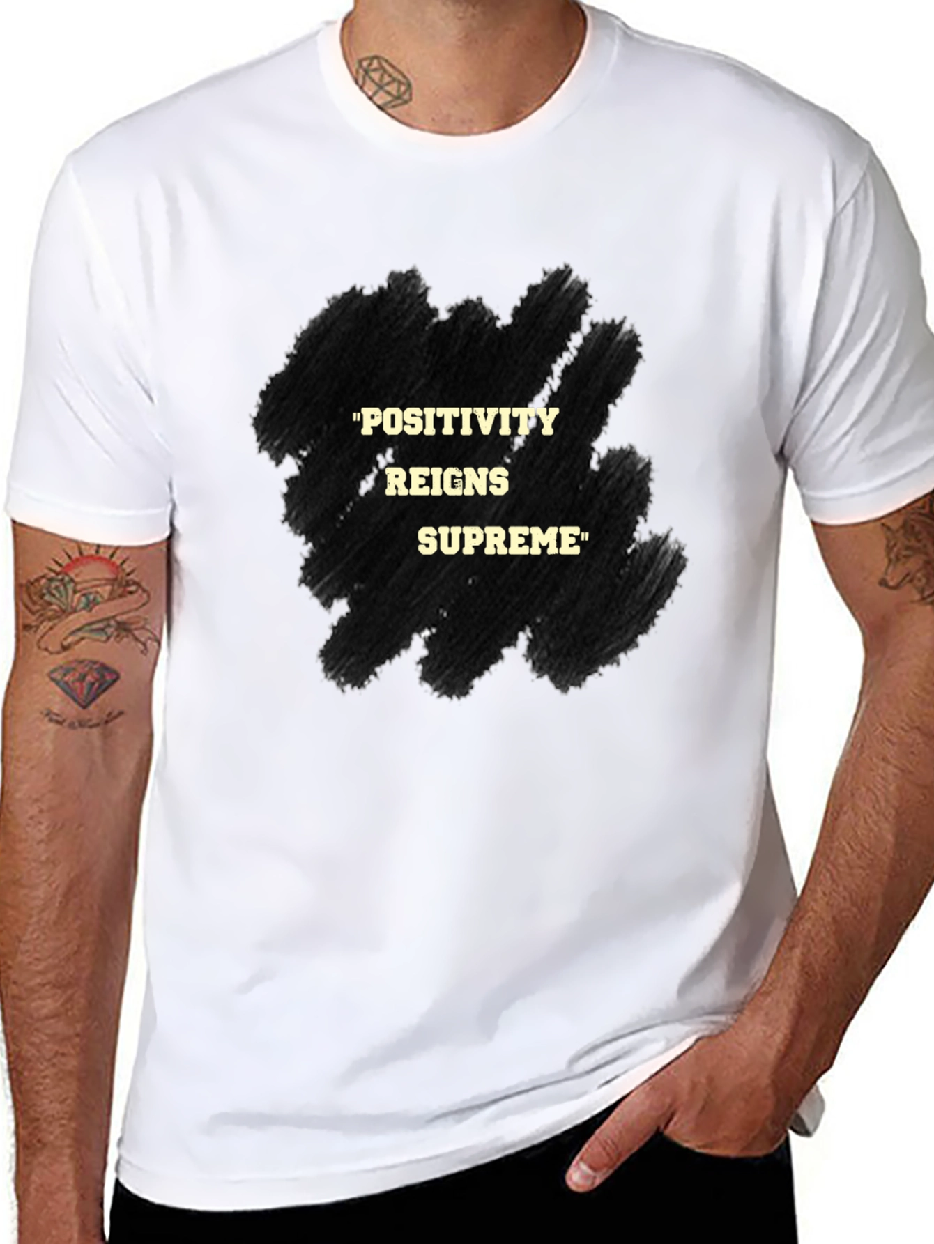Positivity Reigns Supreme Graphic T-Shirt
