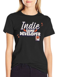 Indie Game Developer Graphic Tee - Gamer T-Shirt