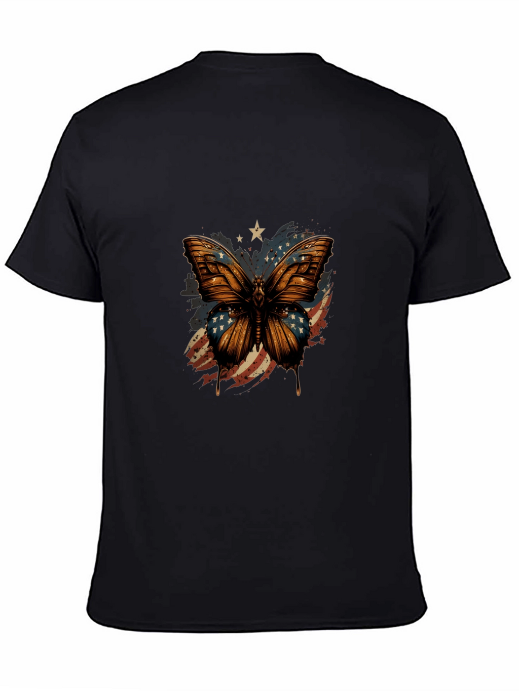 American Flag Butterfly Graphic Tee
