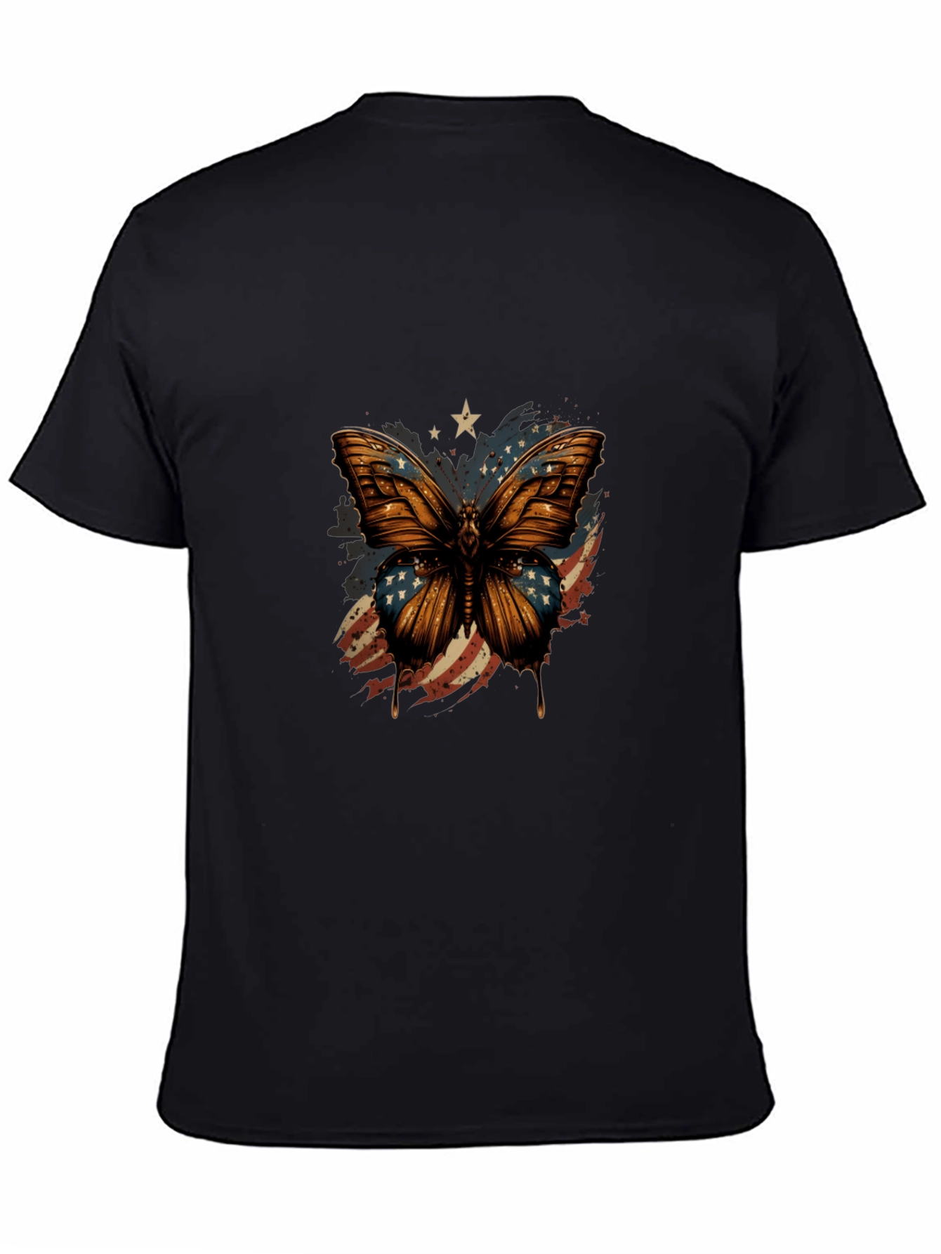 American Flag Butterfly Graphic Tee