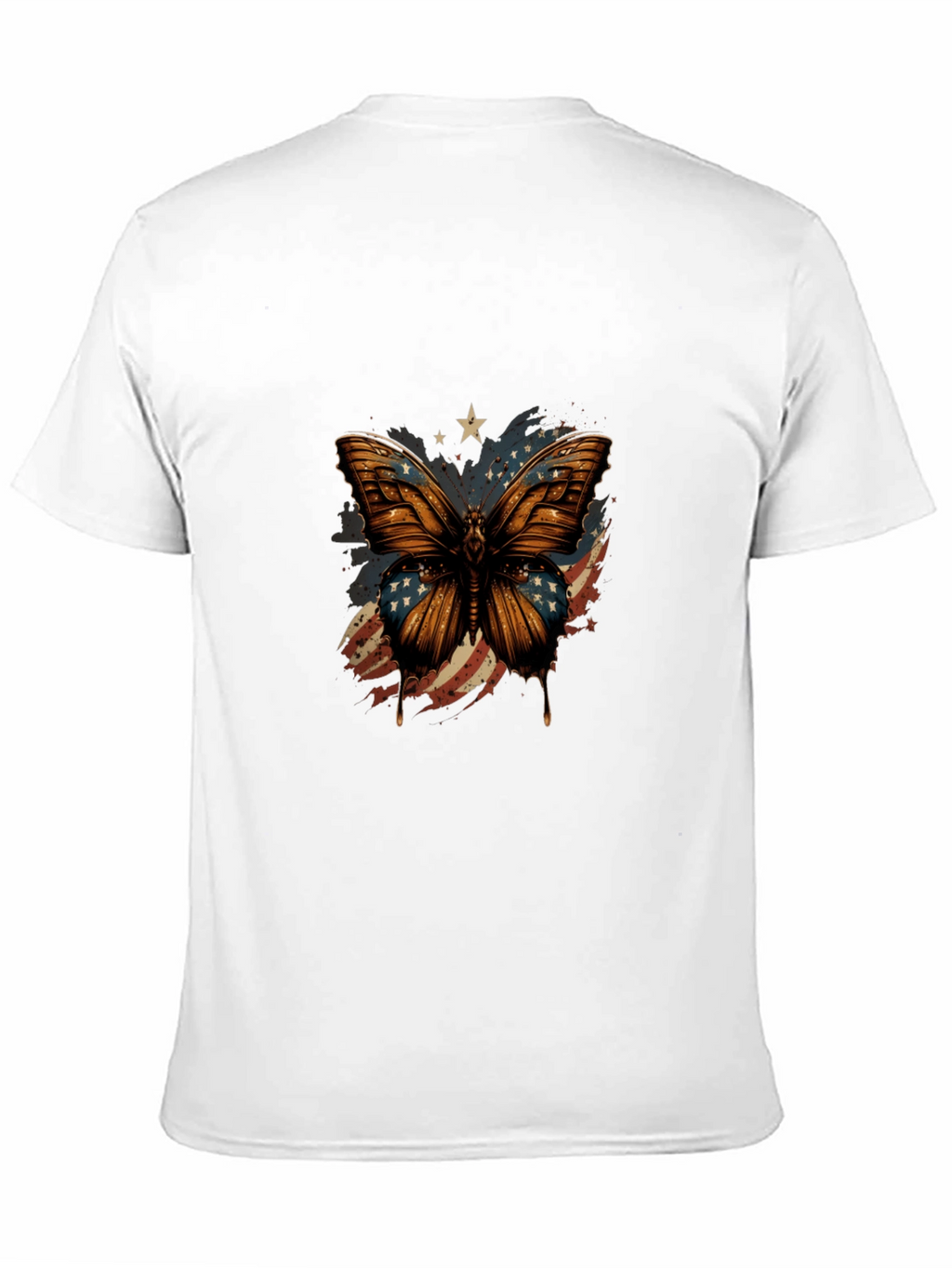 American Flag Butterfly Graphic Tee
