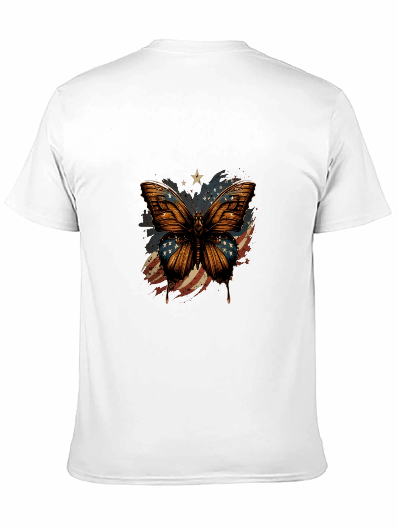 American Flag Butterfly Graphic Tee