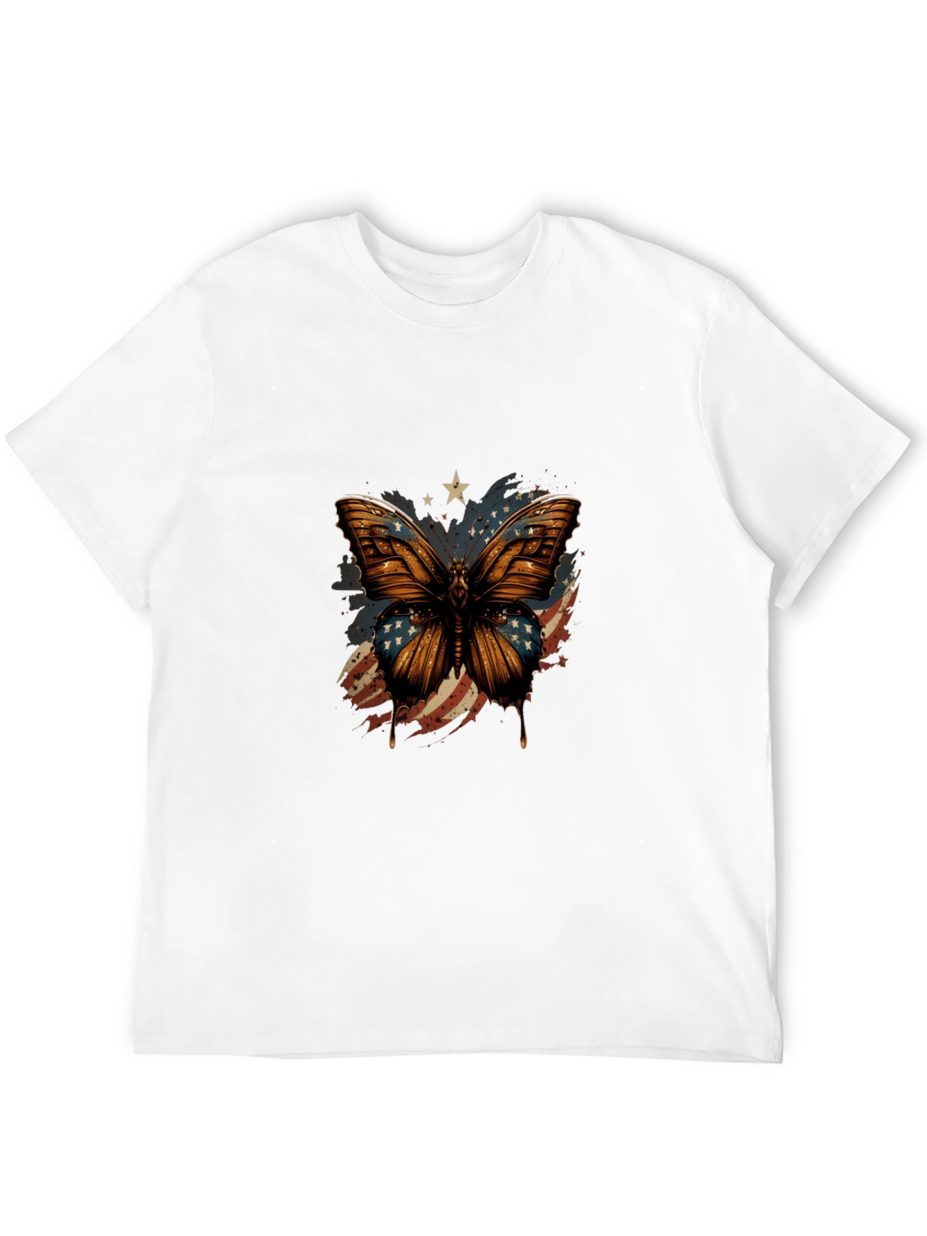 American Flag Butterfly Graphic Tee