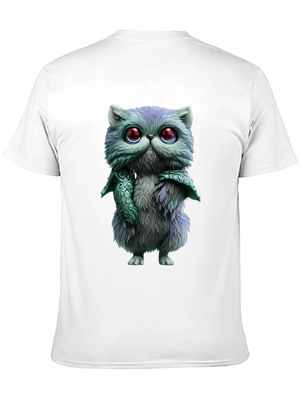 Whimsical Feline T-Shirt - Cute Cartoon Cat Design