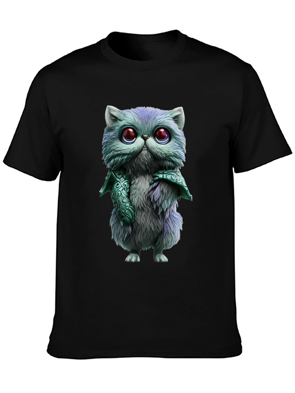 Whimsical Feline T-Shirt - Cute Cartoon Cat Design