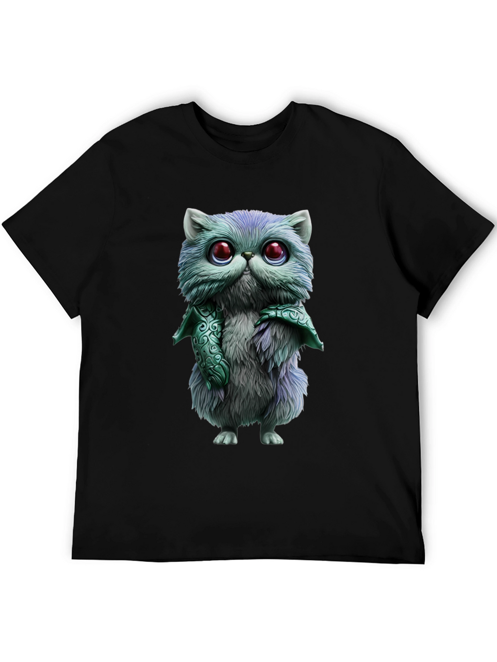 Whimsical Feline T-Shirt - Cute Cartoon Cat Design