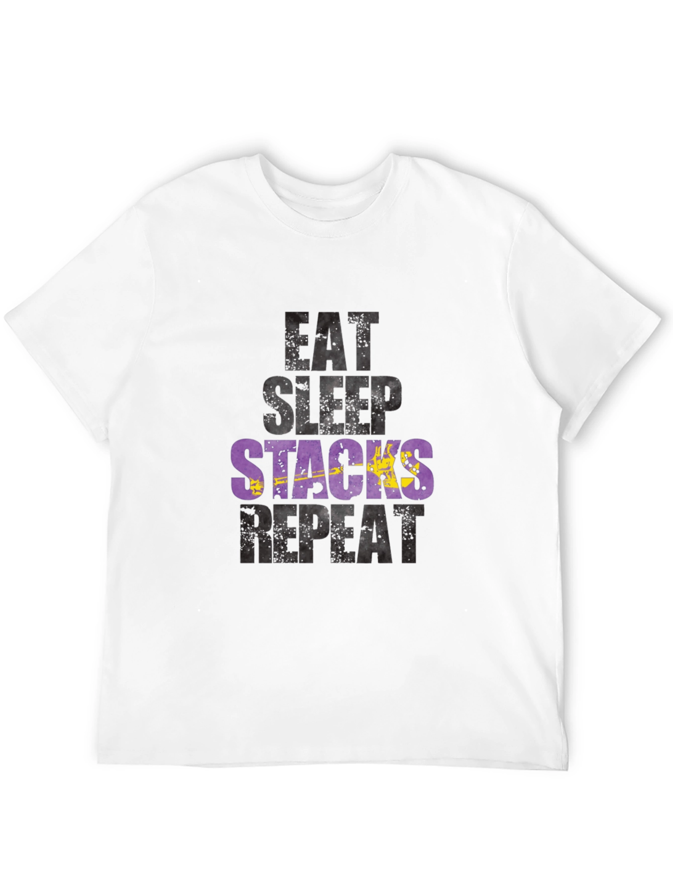Eat Sleep Stacks Repeat Graphic T-Shirt