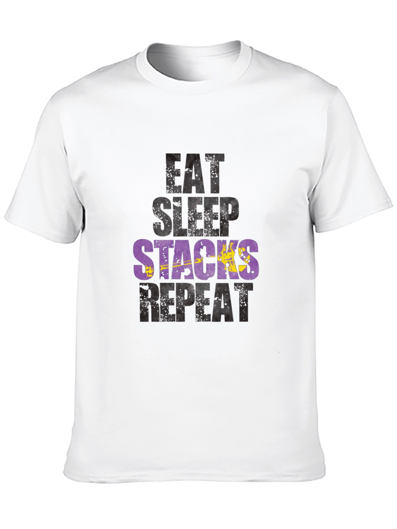 Eat Sleep Stacks Repeat Graphic T-Shirt