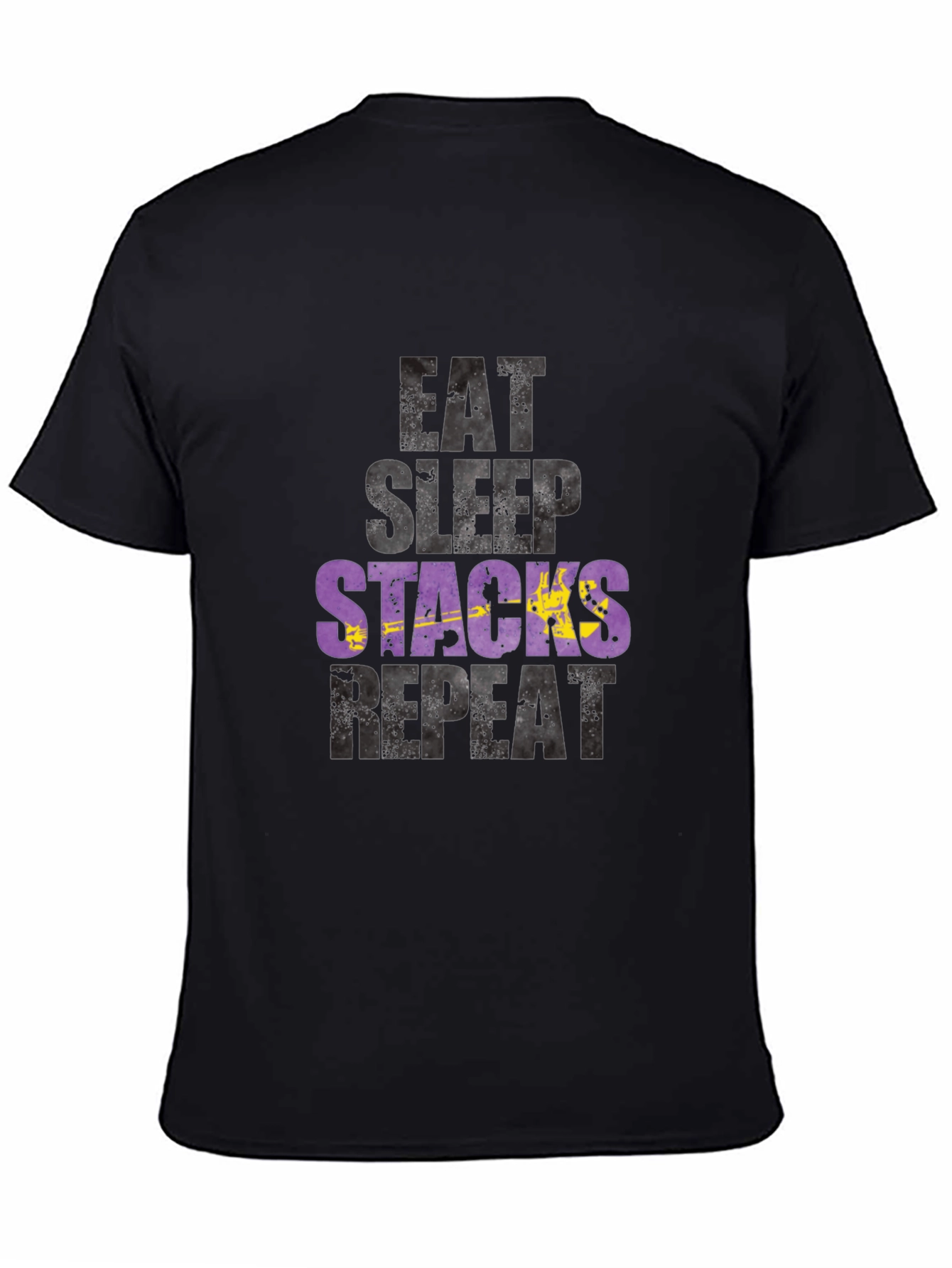Eat Sleep Stacks Repeat Graphic T-Shirt
