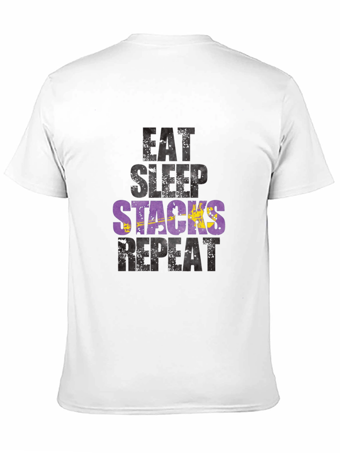 Eat Sleep Stacks Repeat Graphic T-Shirt