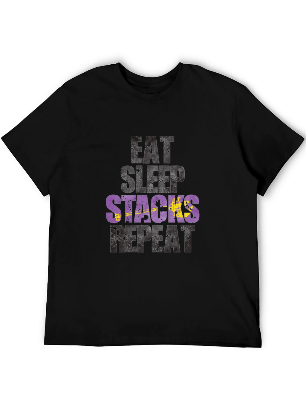 Eat Sleep Stacks Repeat Graphic T-Shirt