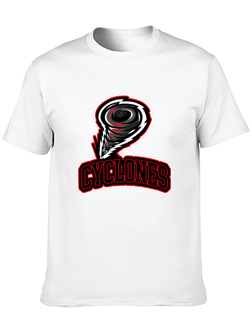 Cyclones Black T-Shirt - Sports Team Graphic Tee