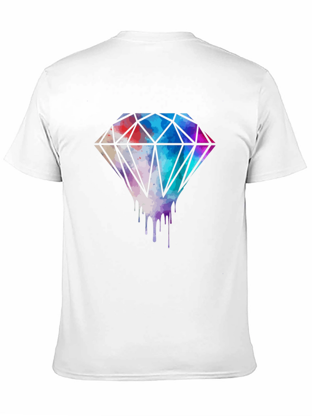 Diamond Drip Graphic Tee - Modern Streetwear Style