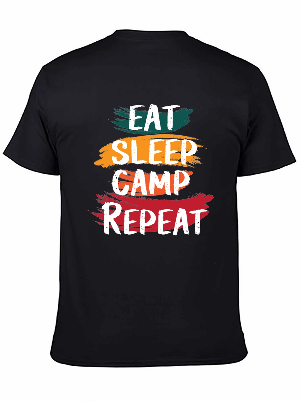 Eat Sleep Camp Repeat T-Shirt - Camping Adventure Tee