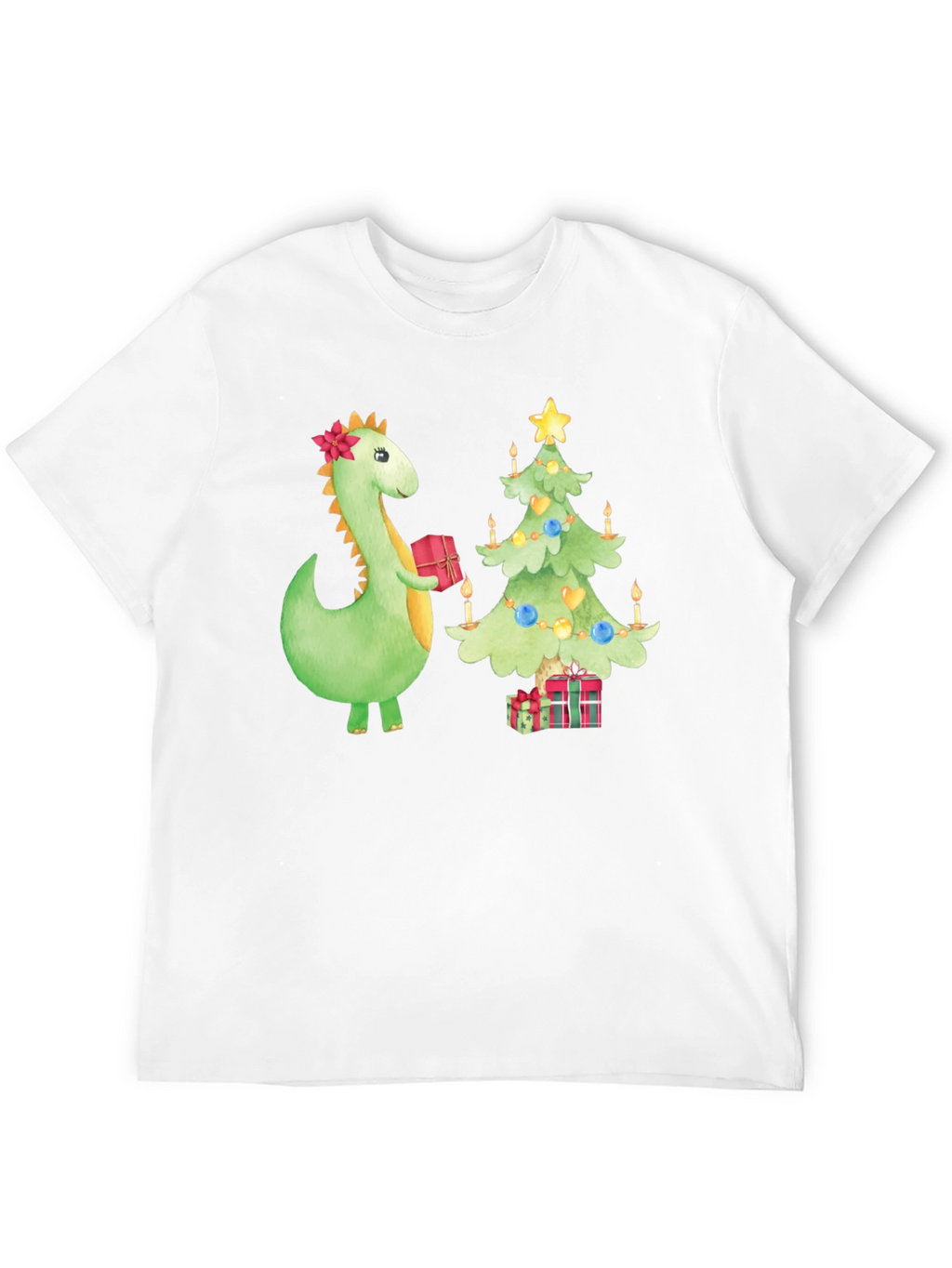 Festive Dino Christmas T-Shirt