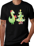 Festive Dino Christmas T-Shirt